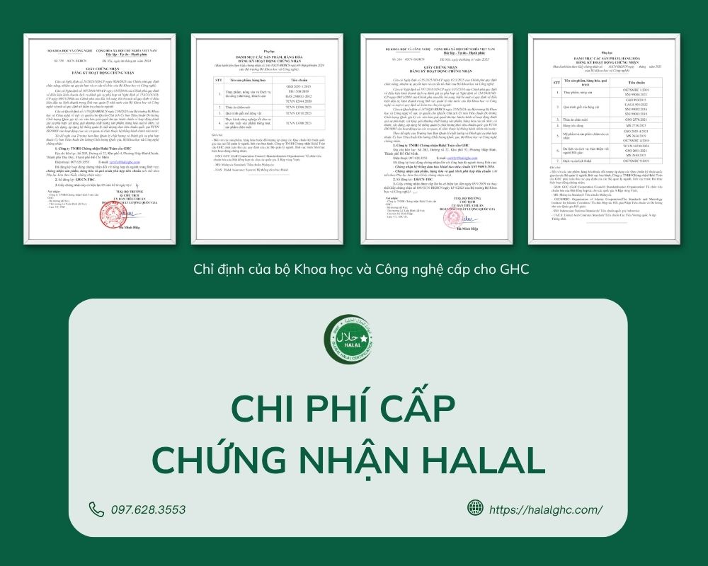 Báo giá cấp chứng nhận Halal cập nhật mới nhất 2026