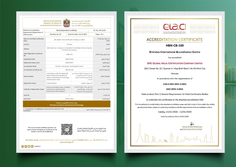 MoIAT & EIAC - Hệ thống công nhận và quản lý Halal tại UAE