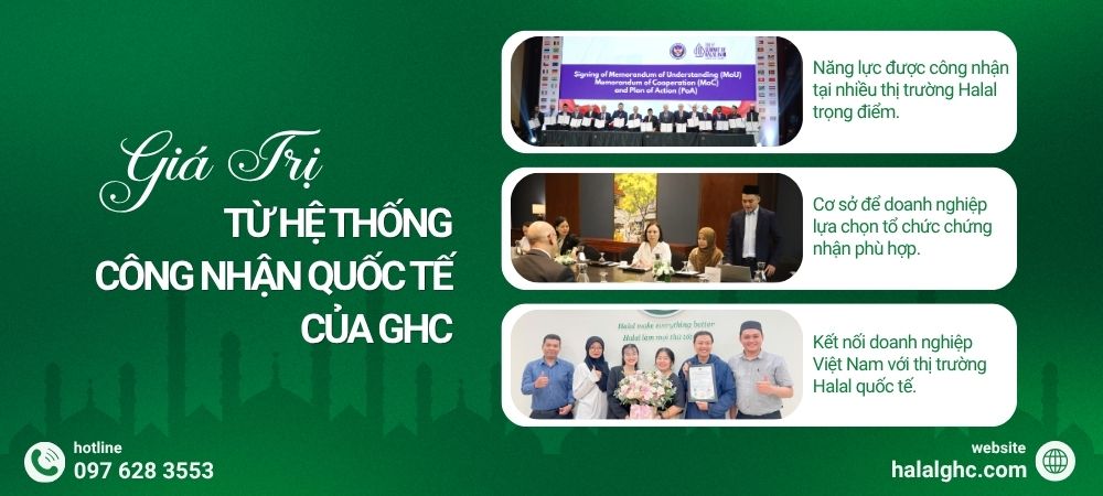 Giá trị từ hệ thống công nhận quốc tế của GHC